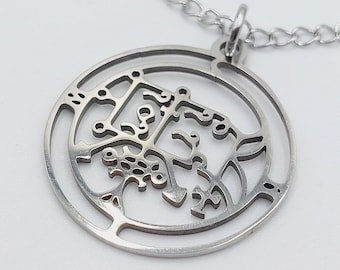 Sigil of Caim Pendant (Stainless Steel) - Occult demonolatry seal of pendant medallion daemonolatry seal spell altar gift invocation rite