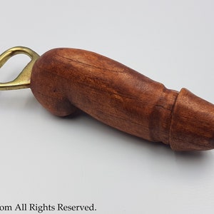 Décapsuleur en bois en forme de phallus - Décapsuleur érotique en forme de pénis phallique, Priape, Dionysos, enterrement de vie de garçon, fétichisme gothique, pénis sculpté en érection