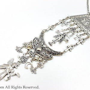 Ancient Civilizations Necklace - sumerian necklace burney relief lilith Lilith | Innana | Ishtar Pendant occult inanna Made in Belgium