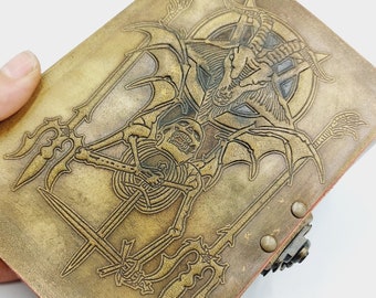 Baphomet Leather Journal | Spellbook