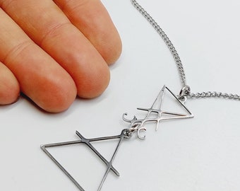 Sigil of Lucifer Air Sign Pendant (Stainless Steel)