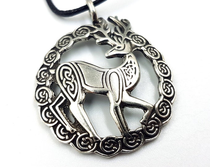 Celtic Stag Pendant (Eiré)