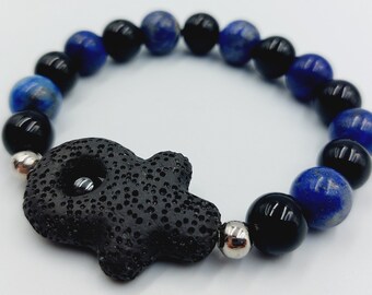 Lapis Lazuli Pharao Ankh Bracelet