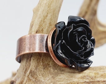 Black Rose Ring (Copper)