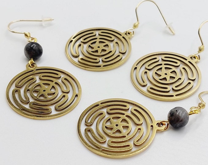 Hecate’s Wheel Earrings (Strophalos - 2 Styles)