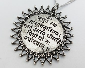 Gayatri Mantra Pendant ॐ