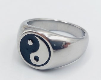 Stainless Steel Yin Yang Ring