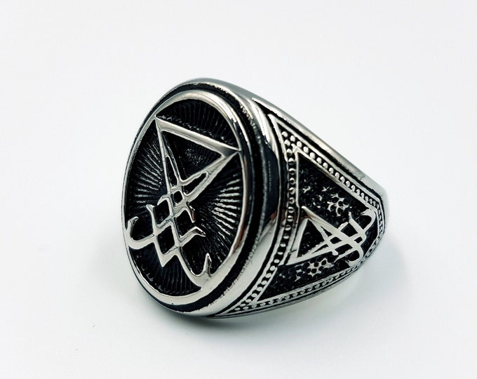 Sigil of Lucifer Ring (Stainless Steel)