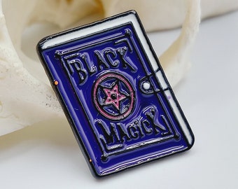 Black Magic Purple Book Pin