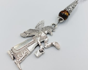 Anunnaki Pendant with Tigereye Crystal