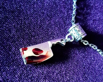 Bloody Cleaver Horror Pendant