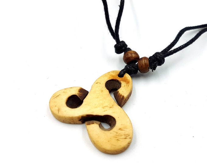 Yak Bone Triskele Pendant (Triskelion)