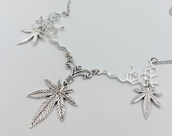 Cannabis Leaf THC Necklace