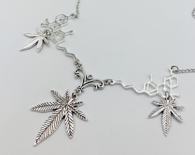 Cannabis Leaf THC Necklace