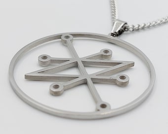 Sigil of Azazel Pendant in Stainless Steel