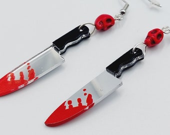 Michael Myers Bloody Knife Earrings