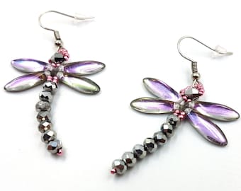 Dragonfly Beaded Earrings