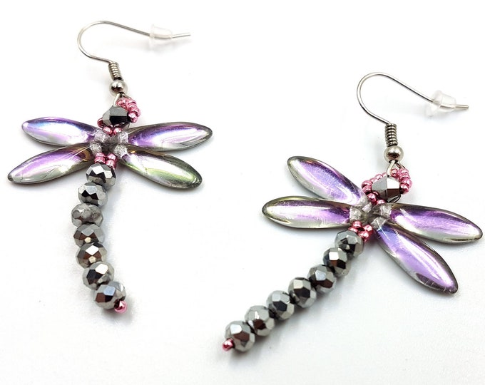 Dragonfly Beaded Earrings