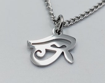 Egyptian Eye of Horus Pendant (Stainless Steel)