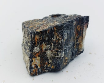 Raw Black Tourmaline with Pyrite Crystals