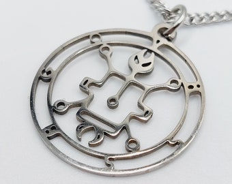 Sigil of Vassago Stainless Steel Pendant