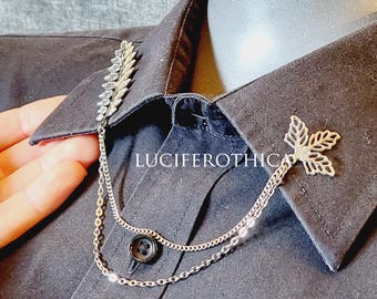 Forest Branch Collar Chain Pin