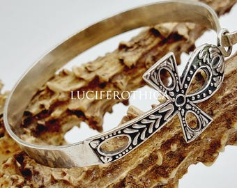 Vintage Silver Ankh Bracelet (With Silver Mark)