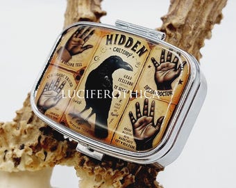 Gothic Crow Pill Box