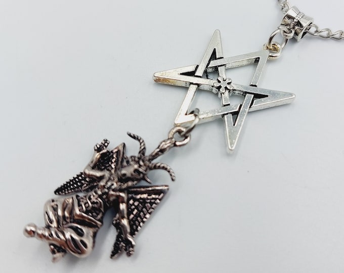 Thelema Baphomet Unicursal Hexagram Pendant