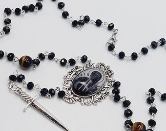 Lady of Sorrows Rosary Style Necklace