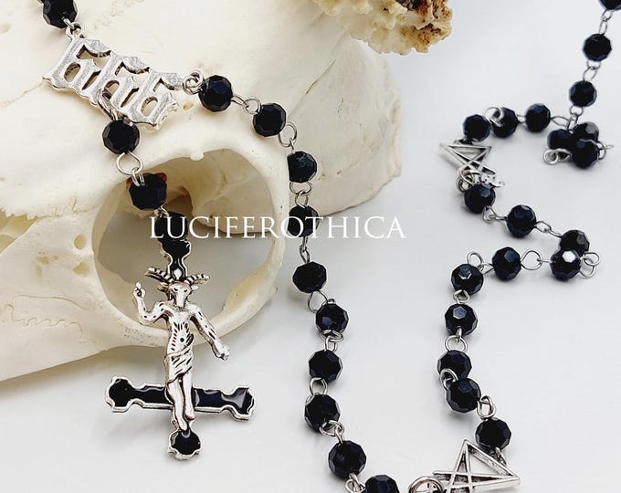 Inverted Crucifix Rosary (666)