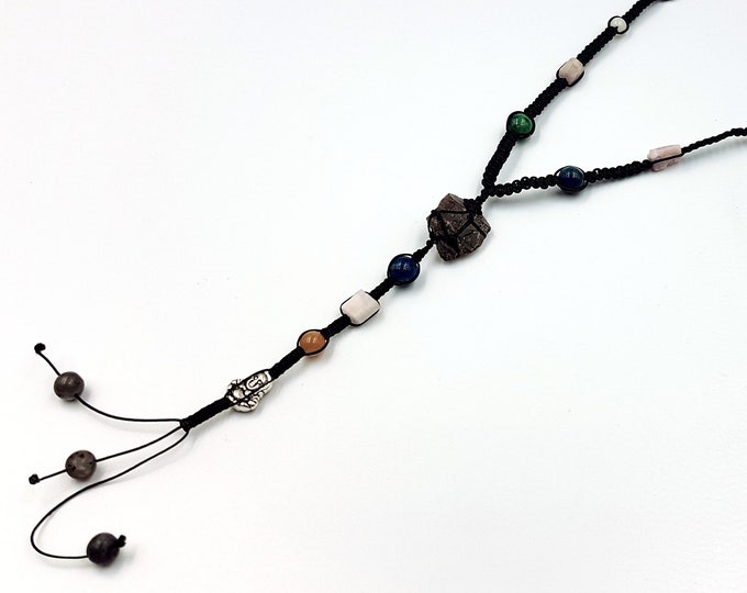 Axinite Crystal Gemstone Necklace