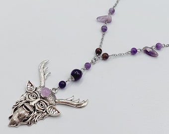 Amethyst Cernunnos Necklace