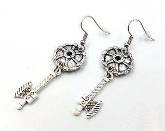 Viking Axe & Shield Earrings