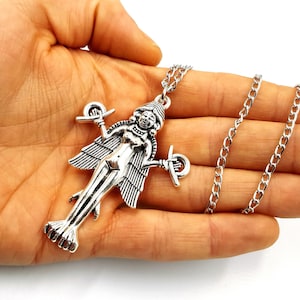 Lilith | Inanna | Ishtar Pendant Necklace (Big Size) - Ereshkigal sumerian burney relief lilith vampire earth mother gothic samael inanna