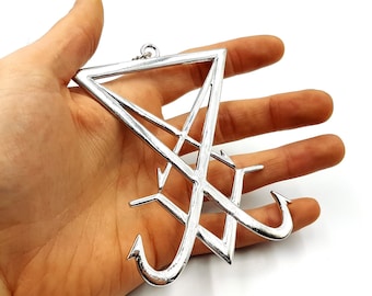 Huge Sigil of Lucifer Necklace (10cm Sigil of Lucifer)