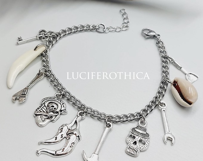 Hoodoo Charm Bracelet with 10 Different Charms
