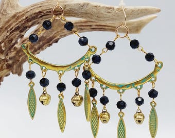 Bell & Leaf Earrings