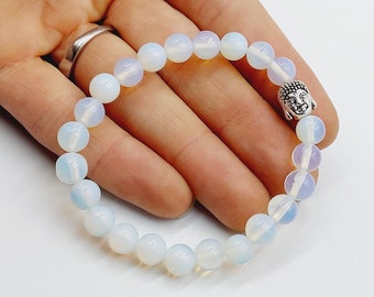 Opalite Crystal Budha Bracelet