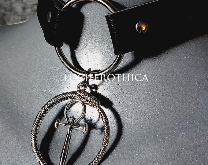 Vampire Ankh Ouroboros Choker