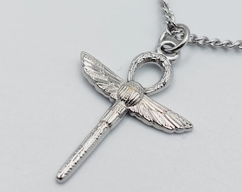 Ankh Scarab Pendant (Stainless Steel)