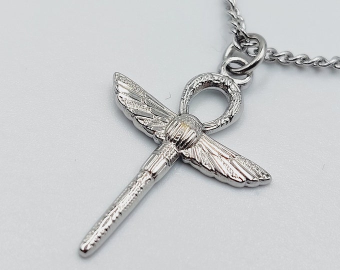 Ankh Scarab Pendant (Stainless Steel)