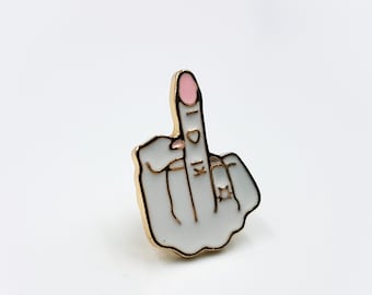 Middle Finger Pin (Pastel Gothic)