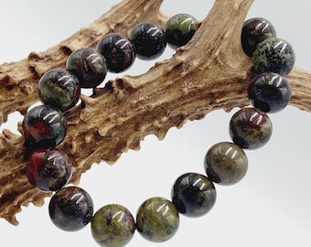 Dragon Blood Jasper Bracelet (12mm Beads)