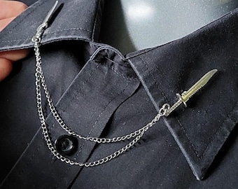 Dagger Collar Pin
