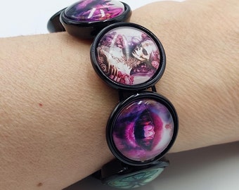 Gothic Vampire Cabochon Bracelet