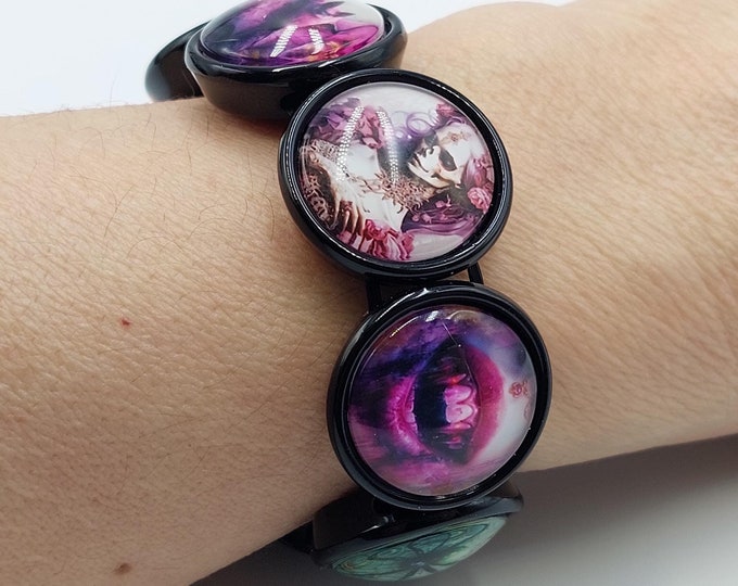 Gothic Vampire Cabochon Bracelet