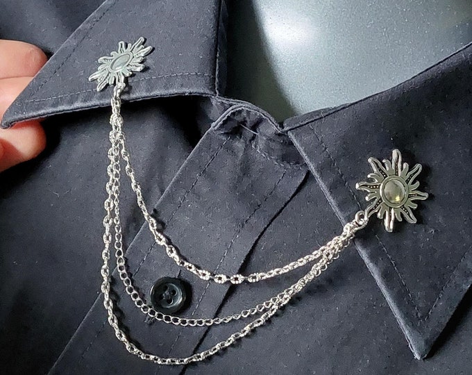 Sun Collar Chain Pin