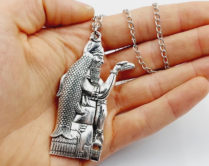 Apkallu / Abgal Fishman Demi-God Sage Pendant (2 Options)