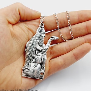 Apkallu / Abgal Fishman Demi-God Sage Oannes Pendant (2 Options) - Dagon Sumerian mythology necklace occult Anunnaki ancient tablet gift